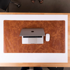 Leather Desk Mat  35.8 x 18.9 Inches