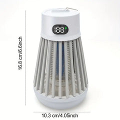 NNETM Electric Mosquito Killer Lamp & LED Light Combo - USB Rechargeable Bug Zapper- White