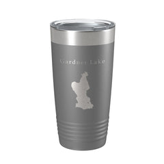 Gardner Lake Map Tumbler Travel Mug Insulated Laser Engraved Coffee Cup Connecticut 20 oz-16