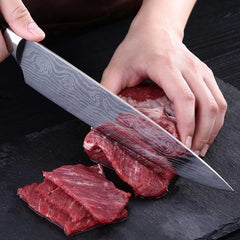Damascus Chef Knife, Slicing Knife, Stainless Steel
