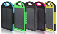 2-PACK  5,000 mAh Water-Resistant Solar Smartphone Charger (2-Pack)