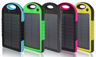 2-PACK  5,000 mAh Water-Resistant Solar Smartphone Charger (2-Pack)