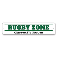 Rugby Zone Sign  4x18, 6x24, 9x36, 3x13, inches