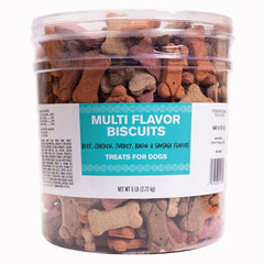 Pet Life Multi Flavored Dog Biscuits 6lb. Tub