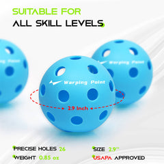 Indoor Practice Pickleballs - Blue