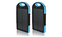 2-PACK  5,000 mAh Water-Resistant Solar Smartphone Charger (2-Pack)