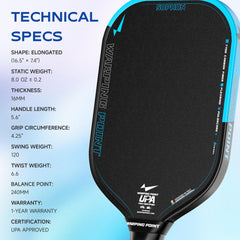 Sophon Pickleball Paddle - 16mm