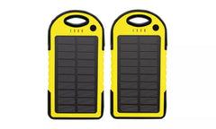 2-PACK  5,000 mAh Water-Resistant Solar Smartphone Charger (2-Pack)