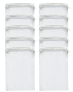 LLTGMV 10 Pcs Aquarium Filter Media Bags - Reusable Mesh Bags (6" x 4") for Fish Tank Filters