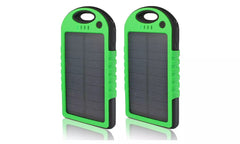 2-PACK  5,000 mAh Water-Resistant Solar Smartphone Charger (2-Pack)