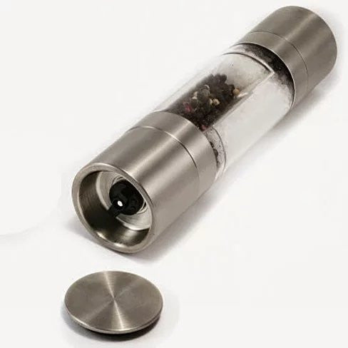 2-in-1 Salt & Pepper Grinder — Single Mill, Dual Chamber