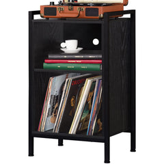 YAHARBO Black 3-Tier Record Player Stand