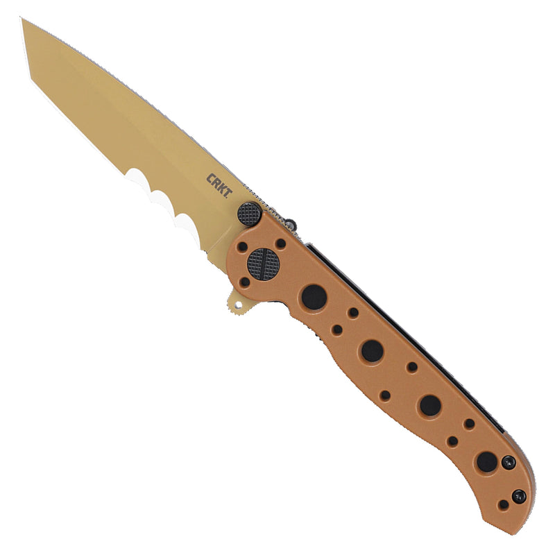 CRKT M16-10DZ Everyday Carry Folding Knife: Tanto with D2 Steel Blade Glass-Reinforced Nylon Handle Liner Lock M16-10DZ