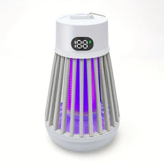 NNETM Electric Mosquito Killer Lamp & LED Light Combo - USB Rechargeable Bug Zapper- White