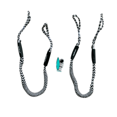 NautiCurl Bungee Boat Ropes - Shock Absorbing (2 Ropes)