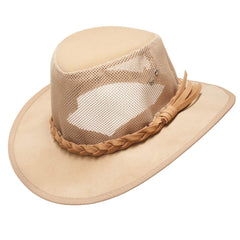 Anycosy Mesh Sun Hat for Men Golf Soaker Hats Summer Beach Safari Wide Brim Fishing Cap Outdoor(NaturalXLarge)