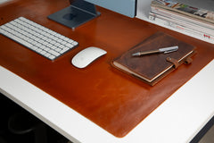 Natural Leather Desk Mat (37 cm x 80 cm)14.5 x 31.5 inches