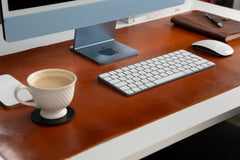 Natural Leather Desk Mat (37 cm x 80 cm)14.5 x 31.5 inches