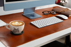 Natural Leather Desk Mat (37 cm x 80 cm)14.5 x 31.5 inches