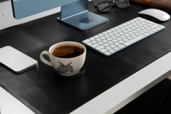 Natural Leather Desk Mat (91 cm x 48 cm) 35.8 x 18.9 Inches