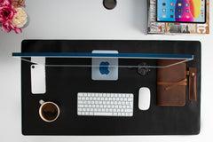 Natural Leather Desk Mat (91 cm x 48 cm) 35.8 x 18.9 Inches