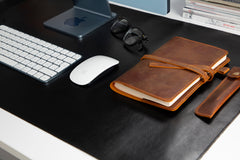 Natural Leather Desk Mat (91 cm x 48 cm) 35.8 x 18.9 Inches