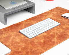 Natural Leather Desk Mat (91 cm x 48 cm) 35.8 x 18.9 Inches