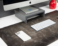 Natural Leather Desk Mat (91 cm x 48 cm) 35.8 x 18.9 Inches