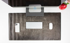 Natural Leather Desk Mat (91 cm x 48 cm) 35.8 x 18.9 Inches