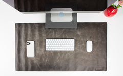 Leather Desk Mat (37 cm X 80 cm) 14.5 x 31.5 inches