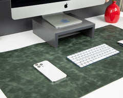 Natural Leather Desk Mat (91 cm x 48 cm) 35.8 x 18.9 Inches