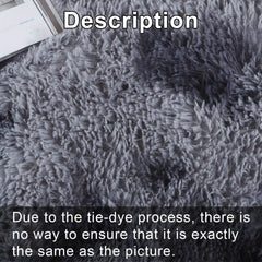 Light Gray Shaggy Area Rug – Soft Plush Indoor Carpet