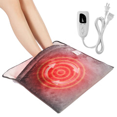 VEVOR Electric Heated Foot Warmer – King Size Flannel Heating Pad with Timer & 6 Heat Levels