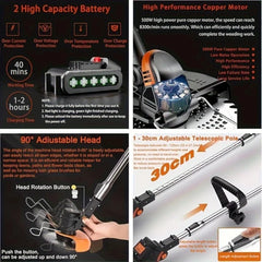 2026 Cordless Lawn Trimmer — Weed Cutter, Brush Cutter & Edger for Garden and Yard
