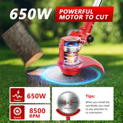 2026 Cordless Lawn Trimmer — Weed Cutter, Brush Cutter & Edger for Garden and Yard