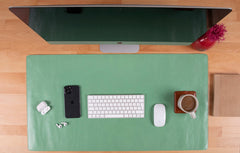 Natural Leather Desk Mat (91 cm x 48 cm) 35.8 x 18.9 Inches