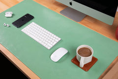 Natural Leather Desk Mat (91 cm x 48 cm) 35.8 x 18.9 Inches