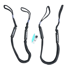 NautiCurl Bungee Boat Ropes - Shock Absorbing (2 Ropes)