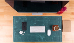 Natural Leather Desk Mat (91 cm x 48 cm) 35.8 x 18.9 Inches