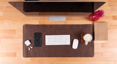 Leather Desk Mat (37 cm X 80 cm) 14.5 x 31.5 inches