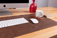 Natural Leather Desk Mat (91 cm x 48 cm) 35.8 x 18.9 Inches