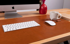 Leather Desk Mat  35.8 x 18.9 Inches