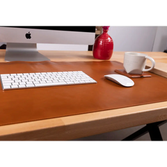 Natural Leather Desk Mat (37 cm x 80 cm)14.5 x 31.5 inches