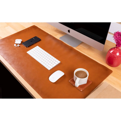 Natural Leather Desk Mat (37 cm x 80 cm)14.5 x 31.5 inches