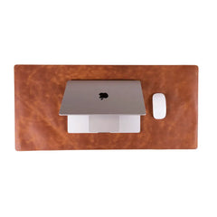 Natural Leather Desk Mat (37 cm x 80 cm)14.5 x 31.5 inches