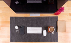Natural Leather Desk Mat (91 cm x 48 cm) 35.8 x 18.9 Inches