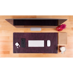 Natural Leather Desk Mat (37 cm x 80 cm)14.5 x 31.5 inches