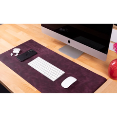 Natural Leather Desk Mat (37 cm x 80 cm)14.5 x 31.5 inches