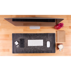 Natural Leather Desk Mat (37 cm x 80 cm)14.5 x 31.5 inches