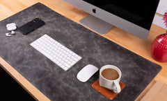Natural Leather Desk Mat (91 cm x 48 cm) 35.8 x 18.9 Inches